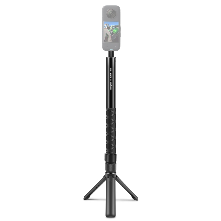 PULUZ Insta360 X3 / X4 forgatható fogantyús, teleszkópos selfie bot állvány, 110cm (fekete) (PU887B)-7