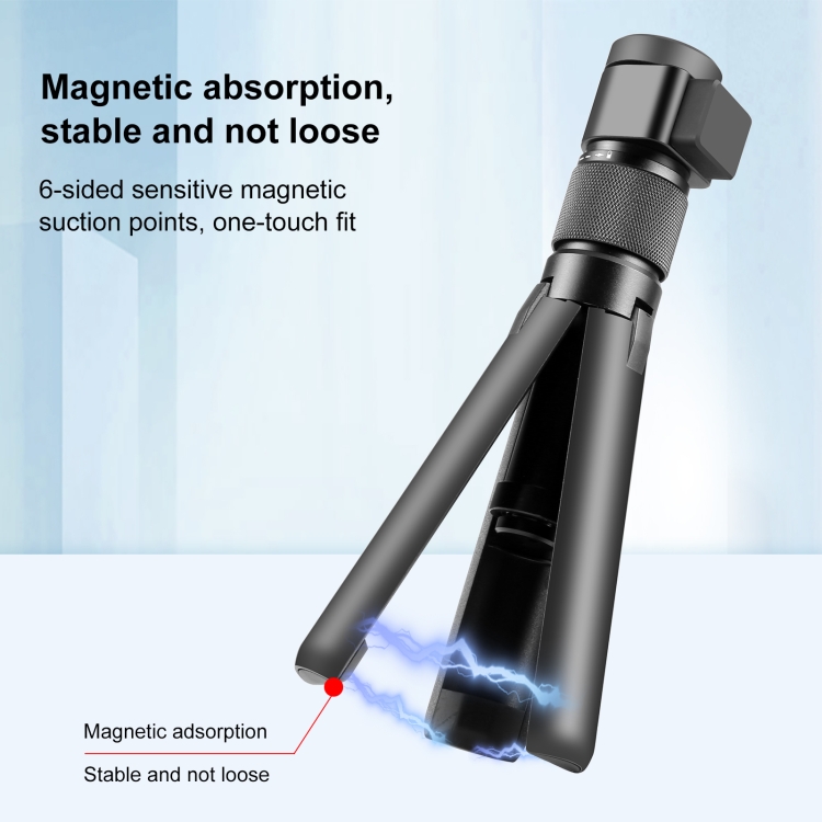 PULUZ Insta360 X3 / X4 forgatható fogantyús, teleszkópos selfie bot állvány, 110cm (fekete) (PU887B)-5