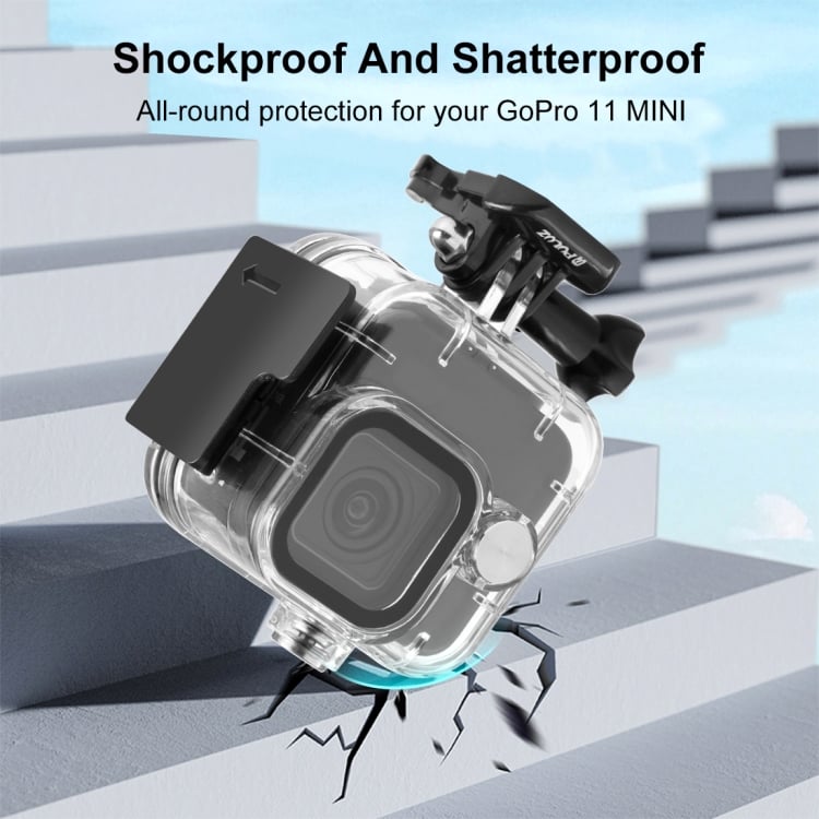 PULUZ 40m-ig vízálló tok GoPro HERO11 Black Mini akciókamerához (átlátszó) (PU925T)-7