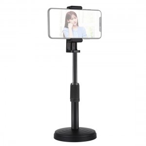 PULUZ állítható magasságú asztali 1/4'' állvány mobiltelefon tartóval (PU390)
