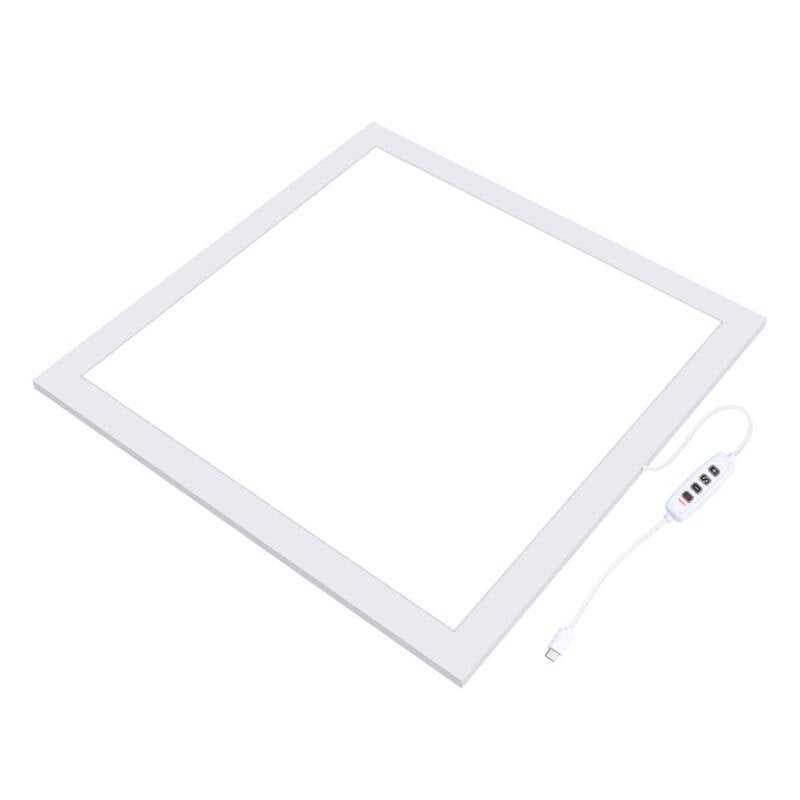 PULUZ LED panel termékfotózáshoz állítható fényerővel 38x38cm, 1200LM, 2800-6500K (PU5139)-0