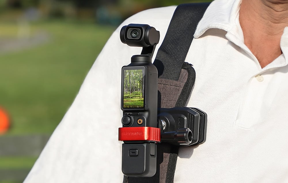 Sunnylife alumínium akiciókamera adapter DJI Osmo Pocket 3-hoz (fekete)-2