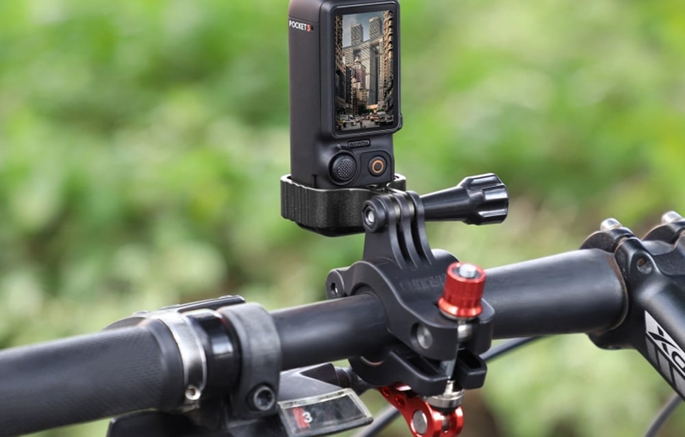 Sunnylife alumínium akiciókamera adapter DJI Osmo Pocket 3-hoz (piros)-4