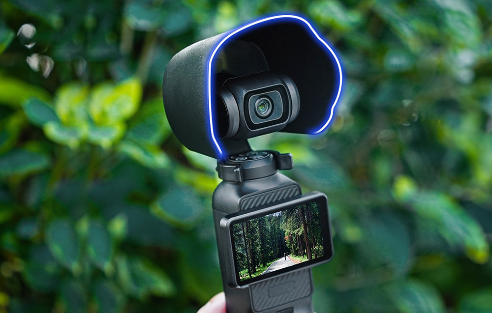 PULUZ lencsevédő burkolat DJI Osmo Pocket 3-hoz (fekete)-1