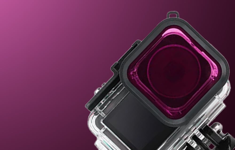 Sunnylife búvárszűrő DJI Osmo Action 4/3 akciókamerákhoz (magenta)-2