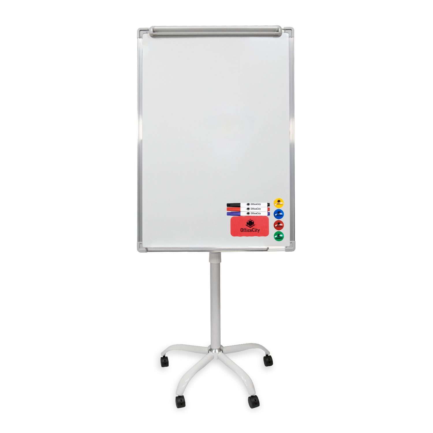 OfficeCity GCH-7100 gurulós, mobil mágneses flipchart tábla 70x100 cm (ST-1233)-0