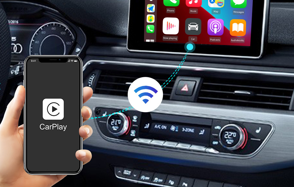 CarlinKit U2W vezeték nélküli adapter Apple CarPlay (fekete)-6