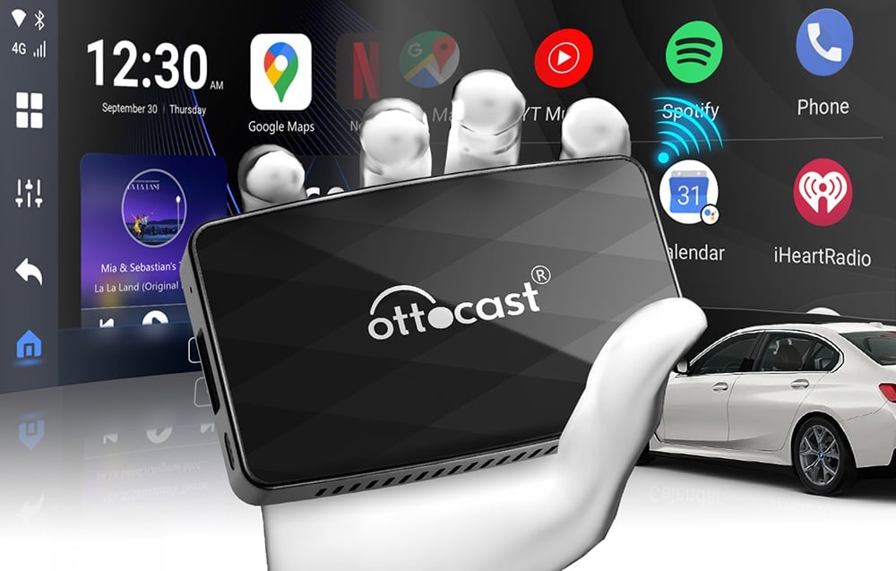 Ottocast CA360 3 az 1-ben adapter Carplay/Andorid (fekete)-1