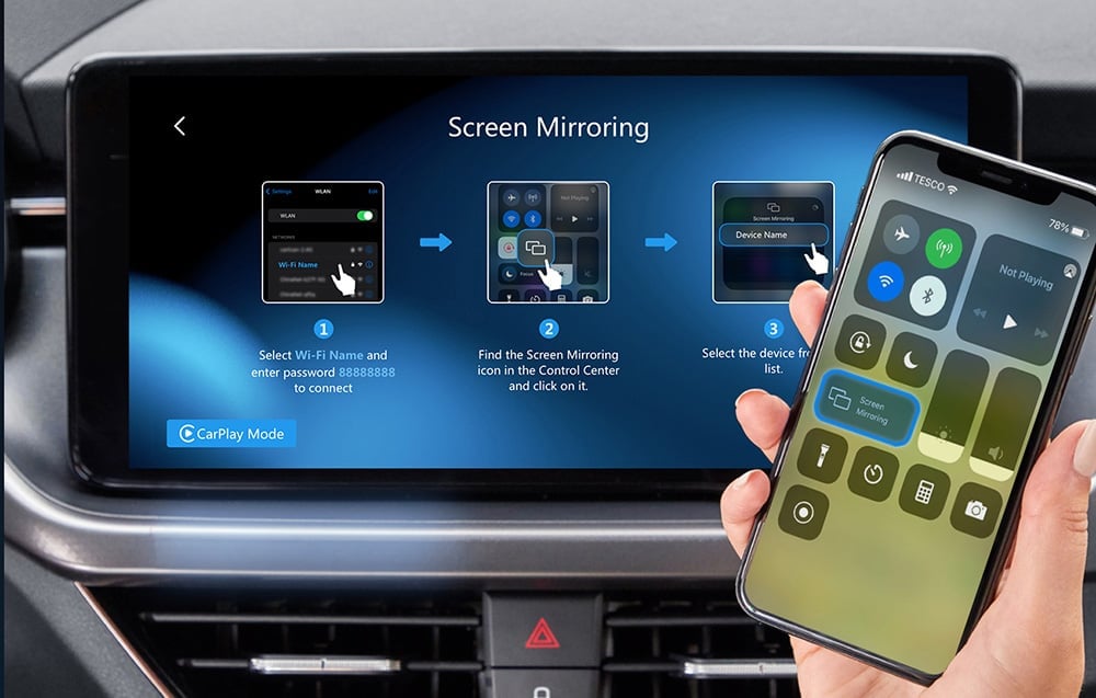 Ottocast CA360 3 az 1-ben adapter Carplay/Andorid (fekete)-9