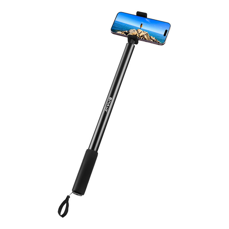 PULUZ fém selfie bot 2m Insta360 One RS/X2/X3 akciókamerákhoz (fekete) (PU641B)-0