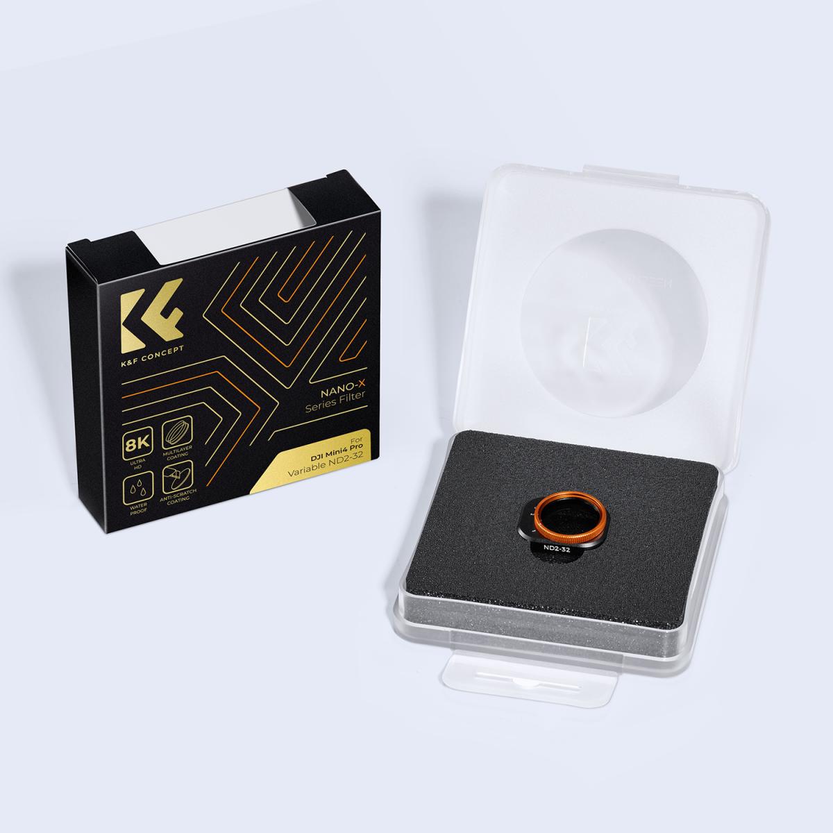 KF Concept variálható ND2-32 (1-5 Stops) szűrő DJI Mini 4 Pro drónhoz (KF01.2499)-5