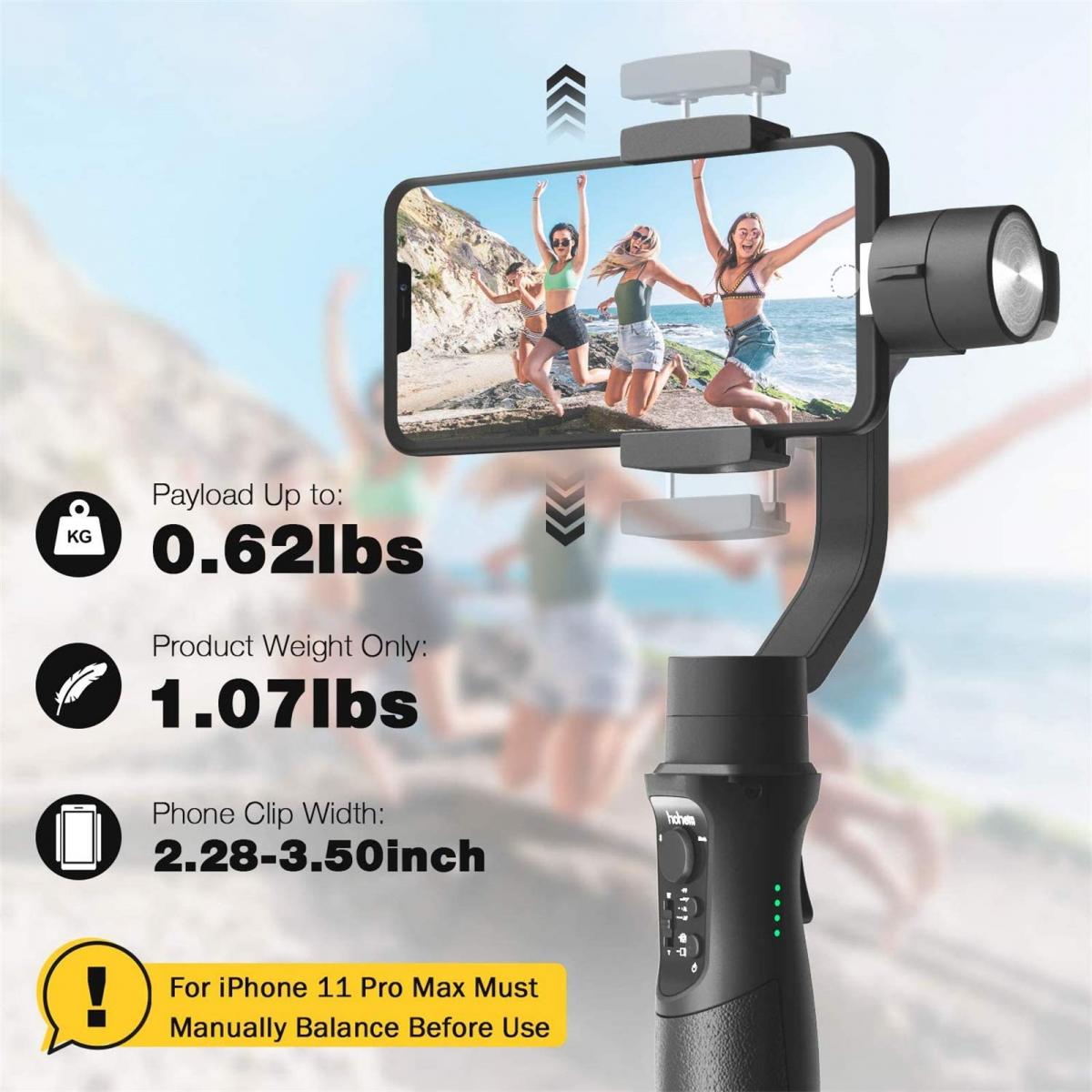 Hohem iSteady Mobile+ Plus mobiltelefon stabilizátor (GW46.0014)-14