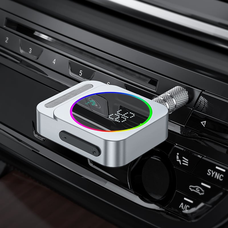 Borofone AUX BC52 Audio adapter Bluetooth vevő ezüst-7