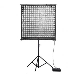 Falcon Eyes RX-120TDX feltekerhető, hordozható LED videólámpa, világítás 600W 3000-5600K + softbox méhsejtráccsal