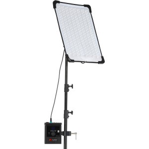 Falcon Eyes RX-18TDX III feltekerhető, hordozható LED videólámpa, világítás 130W 3000-5600K + softbox méhsejtráccsal