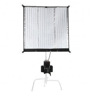 Falcon Eyes RX-120TDX III feltekerhető, hordozható LED videólámpa, világítás 680W 3000-5600K + softbox méhsejtráccsal