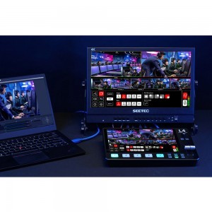 FEELWORLD L4 többkamerás videokeverő kapcsoló 10,1'' érintőképernyős USB 3.0 Fast Streaming