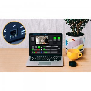 FEELWORLD L4 többkamerás videokeverő kapcsoló 10,1'' érintőképernyős USB 3.0 Fast Streaming