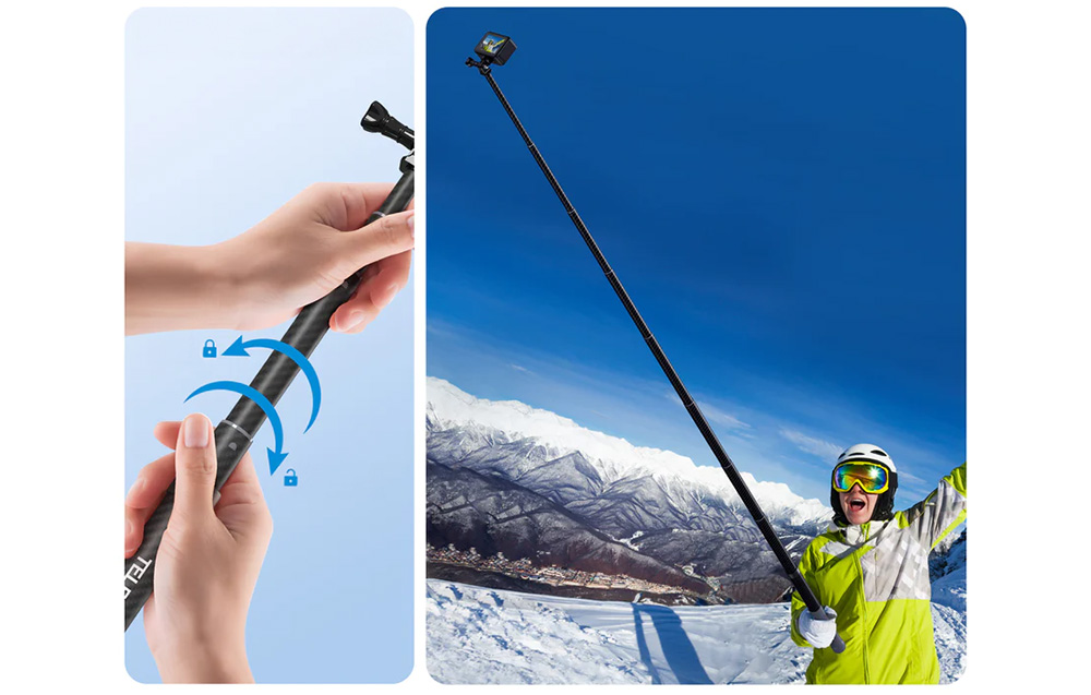 TELESIN karbon selfie bot, szelfibot 3m (GP-MNP-300-3)-4