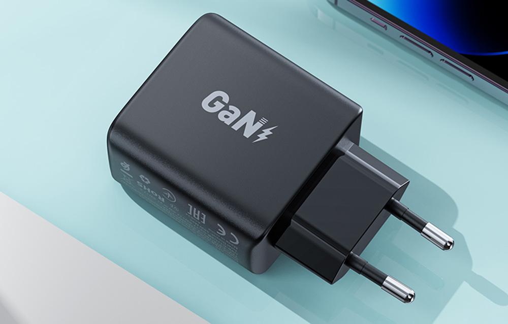 Acefast A49 hálózati töltő adapter, 2x USB-C, 35W PD (fekete)-6