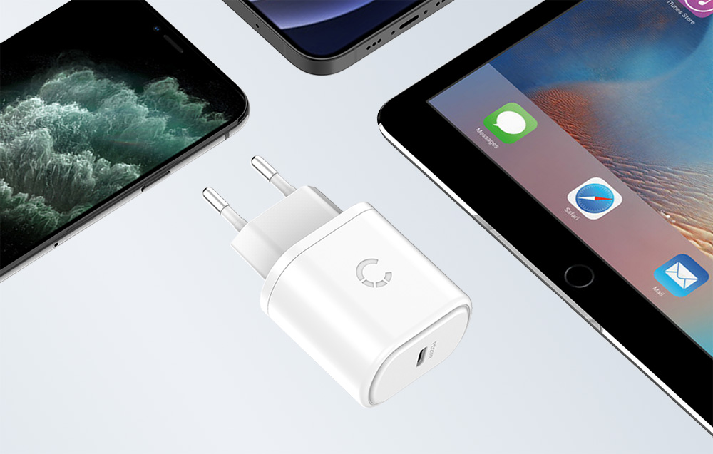 Cygnett hálózati töltő adapter USB-C PD 20W (fehér)-7