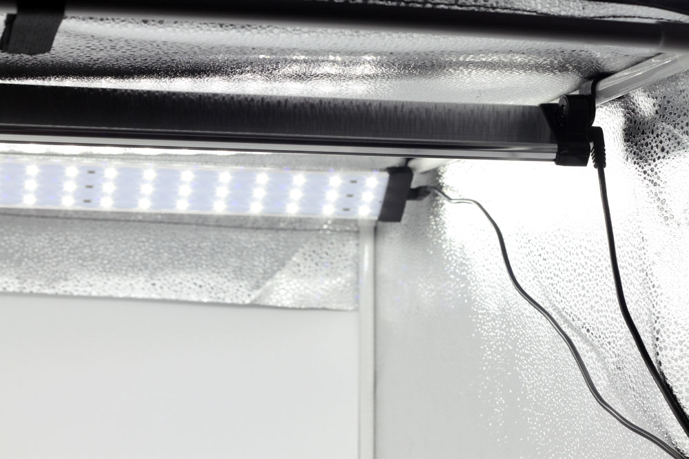 LED lámpás tárgyfotó sátor végtelen háttérrel 60x60x60 cm dimmelhető-2