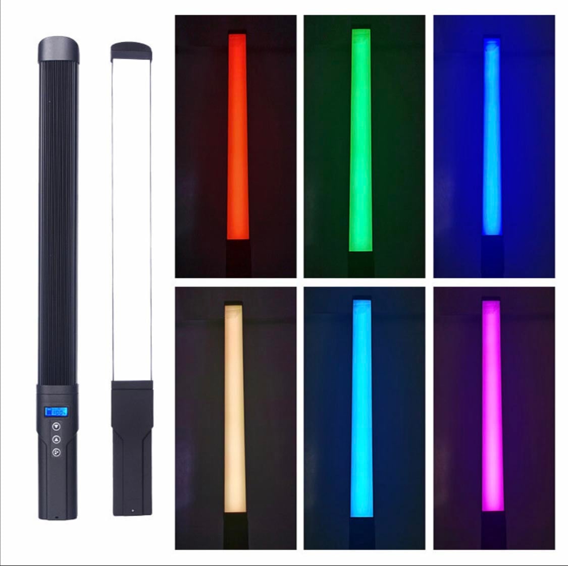 RGB LED lámpa, fénycső beépített akkumulátorral, távirányítóval NL-0