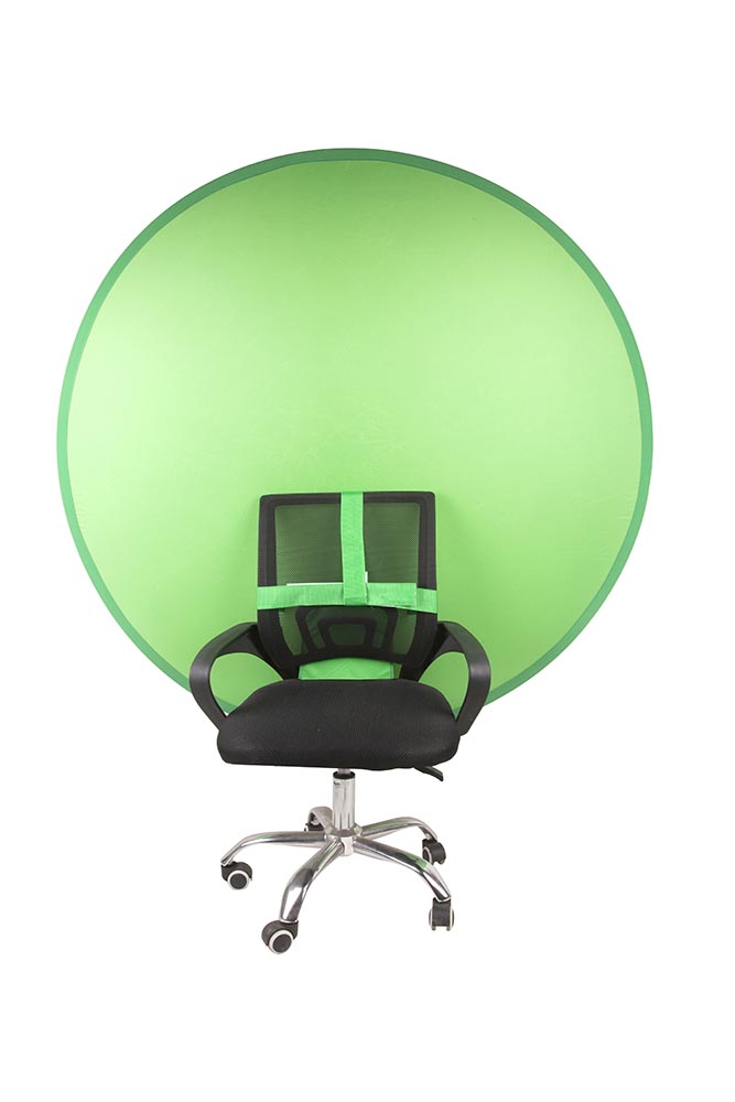 NL Szék Támla Green Screen háttér zöld 142 cm átmérő-0