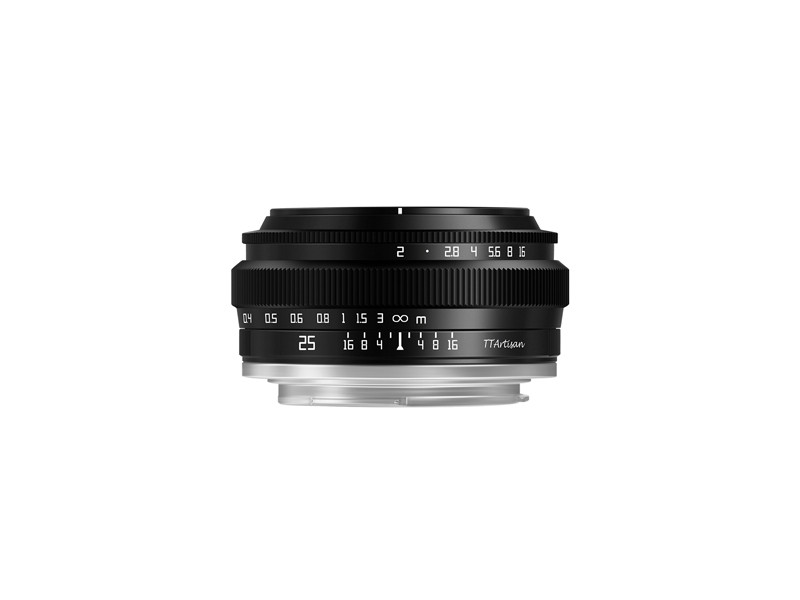 TTartisan 25mm f/2 Sony E Mount fekete objektív-0