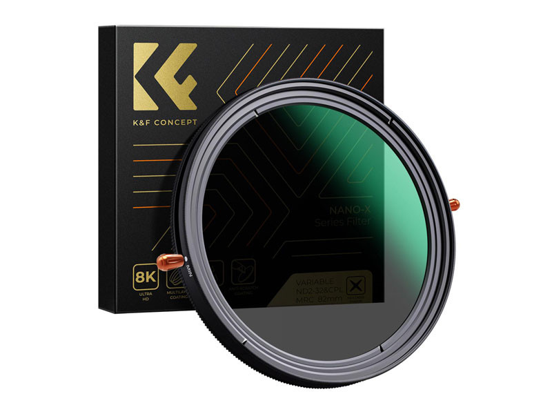 K&F Concept 82mm Nano-X Multifunctional CPL+VND 2-32 szűrő (Green Coated)-0