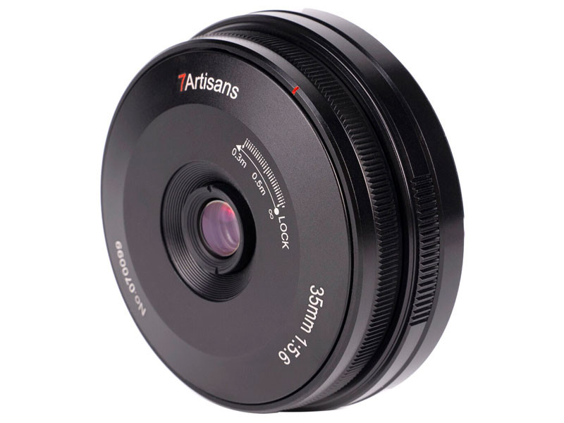 7Artisans 35mm f5.6 Sony E Fekete objektív-0