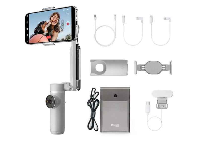 Insta 360 Flow Creator Kit, okostelefon stabilizátor (szürke)-0