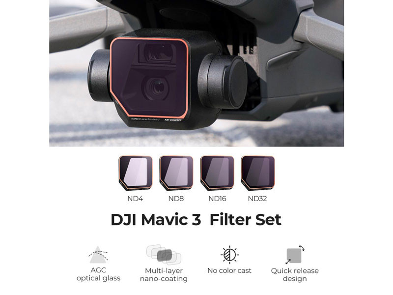 K&F Concept DJI Mavic 3 szűrő szett (4 szűrő)-1