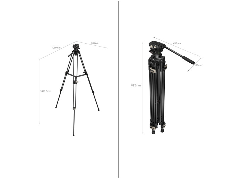 Smallrig Heavy-Duty Fluid Head állvány AD-01 SR-3751-3