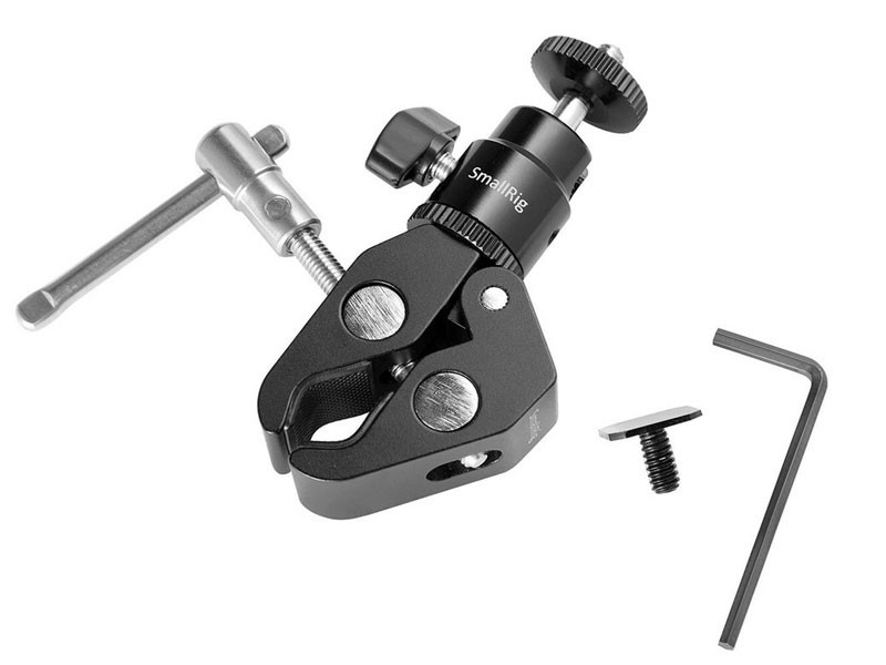 SmallRig 1124 Clamp Mount v1 W/Ball Head Mount-1
