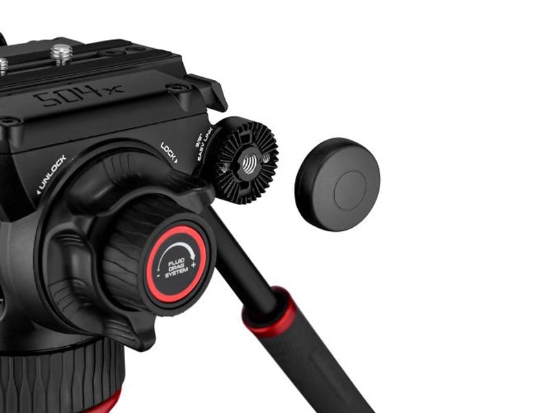 Manfrotto 504X Fluid Videó fej lapos alappal-3
