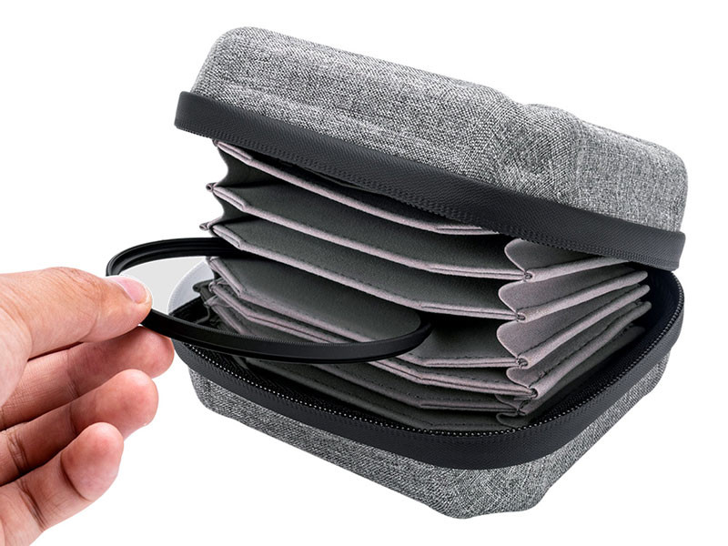JJC FP-K10 textil szűrőtartó tok szürke (10 szűrőhöz)-1