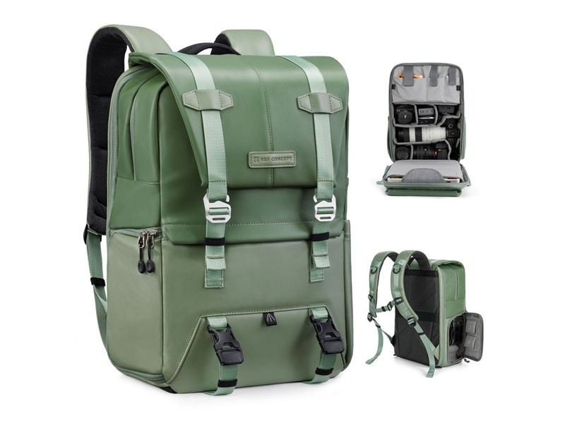 K&F Concept Beta Backpack 20L V9 sötétzöld fotós hátizsák-1