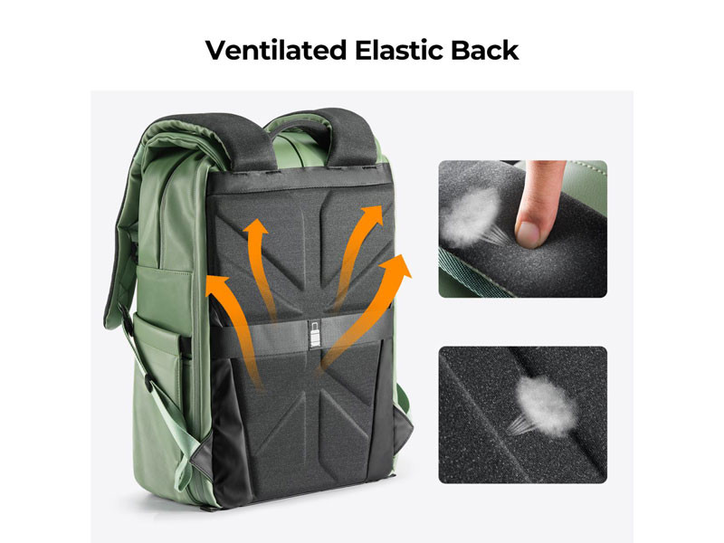 K&F Concept Beta Backpack 20L V9 sötétzöld fotós hátizsák-3