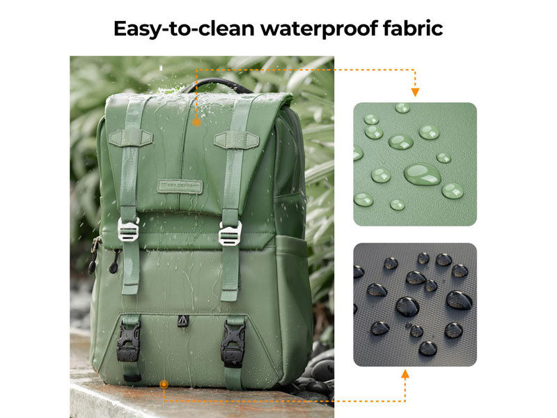 K&F Concept Beta Backpack 20L V9 sötétzöld fotós hátizsák-5