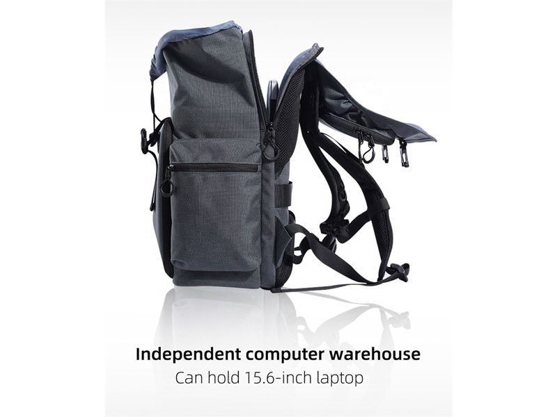 K&F Concept Backpack 25L szürke fotós hátizsák-1
