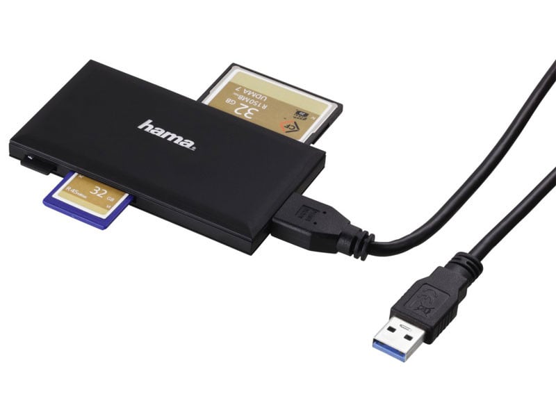 Hama USB 3.0 SUPERSPEED "SLIM" MULTI KÁRTYAOLVASÓ, FEKETE-1