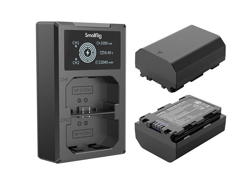 Smallrig NP-FZ100 akku és akkutöltő szett (3824B)-1