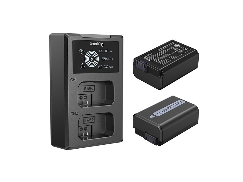 Smallrig NP-FW50 akku és akkutöltő szett 3818-1