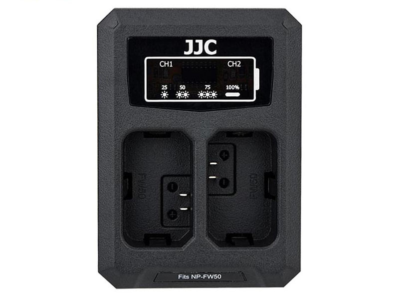 JJC DCH-NPFW50 USB dupla töltő Sony NP-FW50-hez-0