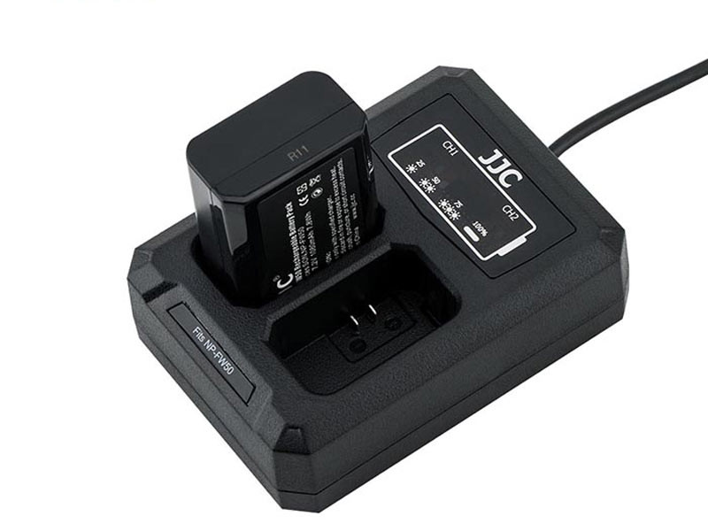 JJC DCH-NPFW50 USB dupla töltő Sony NP-FW50-hez-2