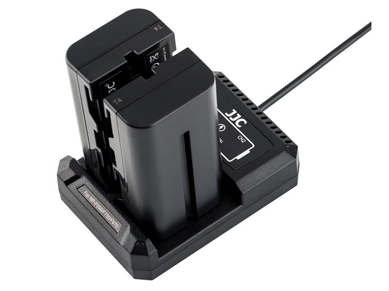 JJC DCH-NPF USB Dual töltő Sony NP-F550/F750/F970-hez-0