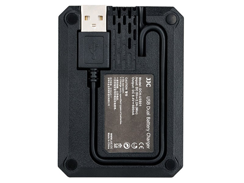JJC DCH-NPW126 USBA Dupla töltő Fujifilm NP-W126/126S-hez-1