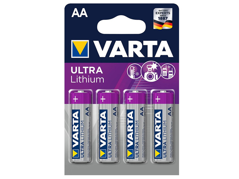 Varta Ultra Lithium LR6 AA ceruza elem 4db 6106-0