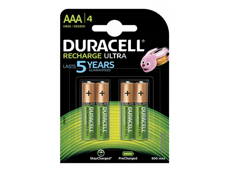 Duracell Recharge Ultra HRO3/DX2400 900mAh 4db-0